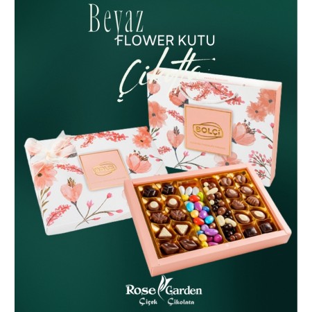 Beyaz Flower Kutu